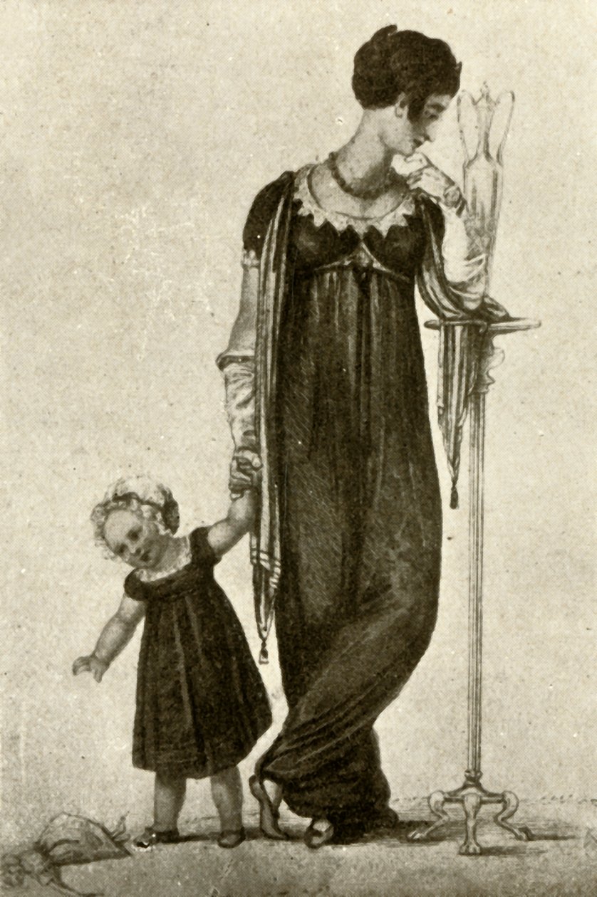 Anne ve çocuğun yas elbisesi, 1809, 1937. by Unbekannt