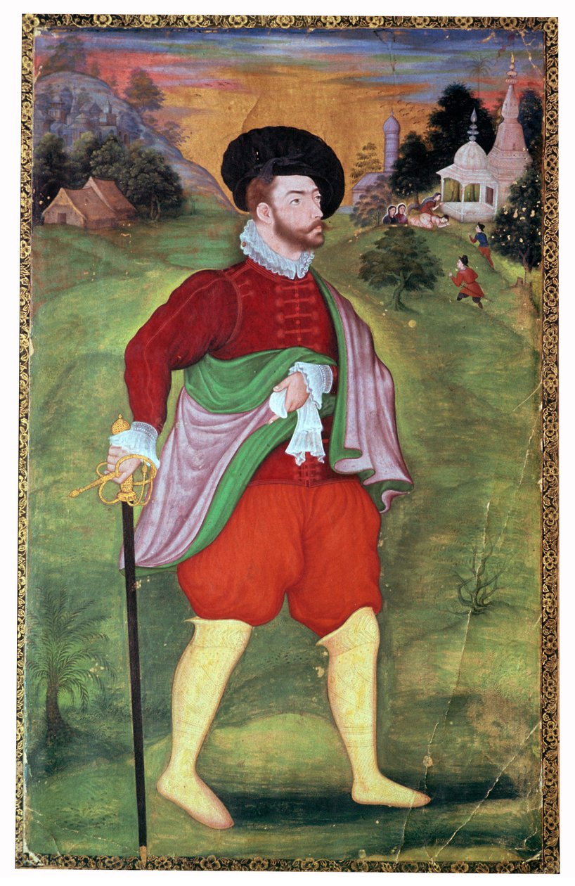 Bir Avrupalının Babür portresi, 16. yüzyıl by Unbekannt