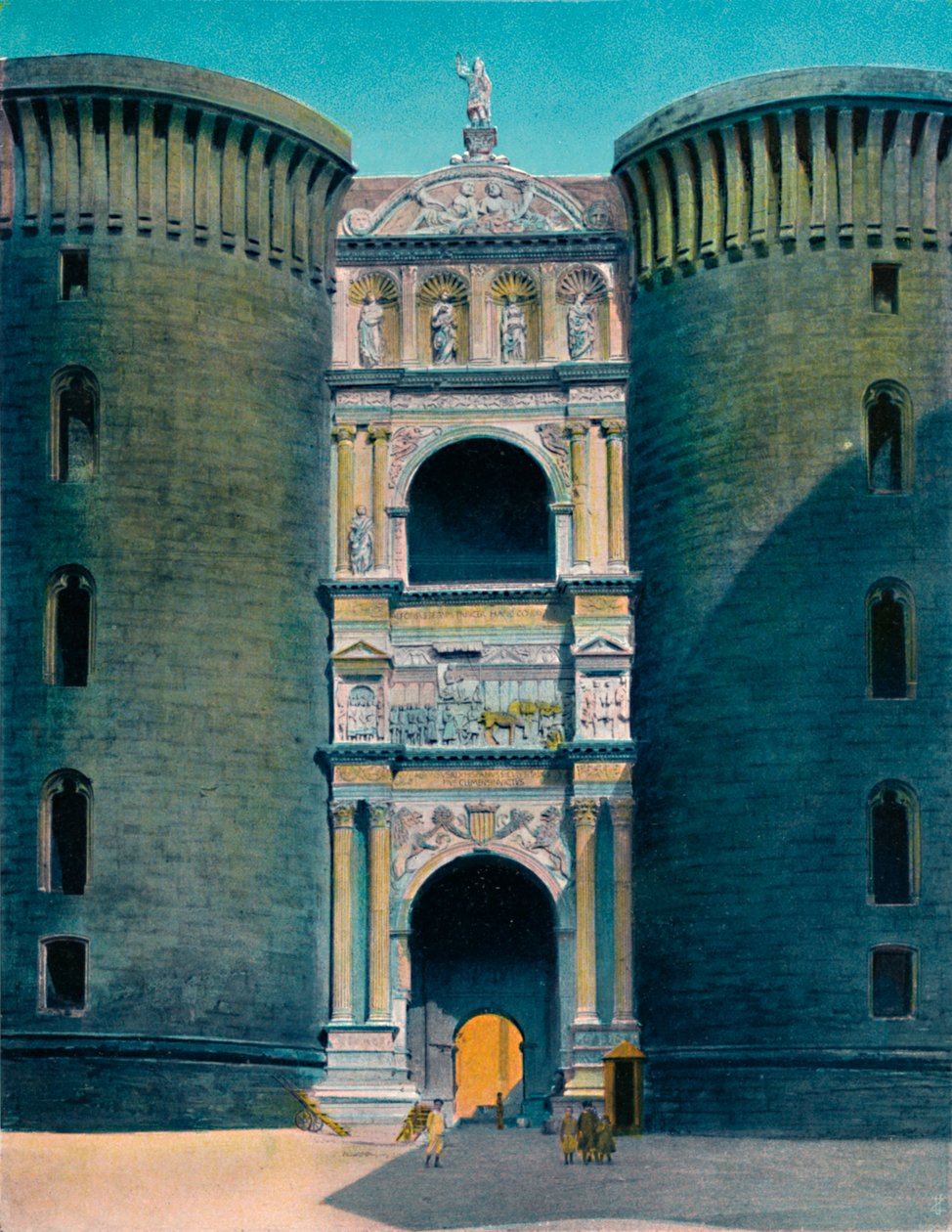 Napoli - Castel Nuovo, Arco DAragona, c1900. by Unbekannt