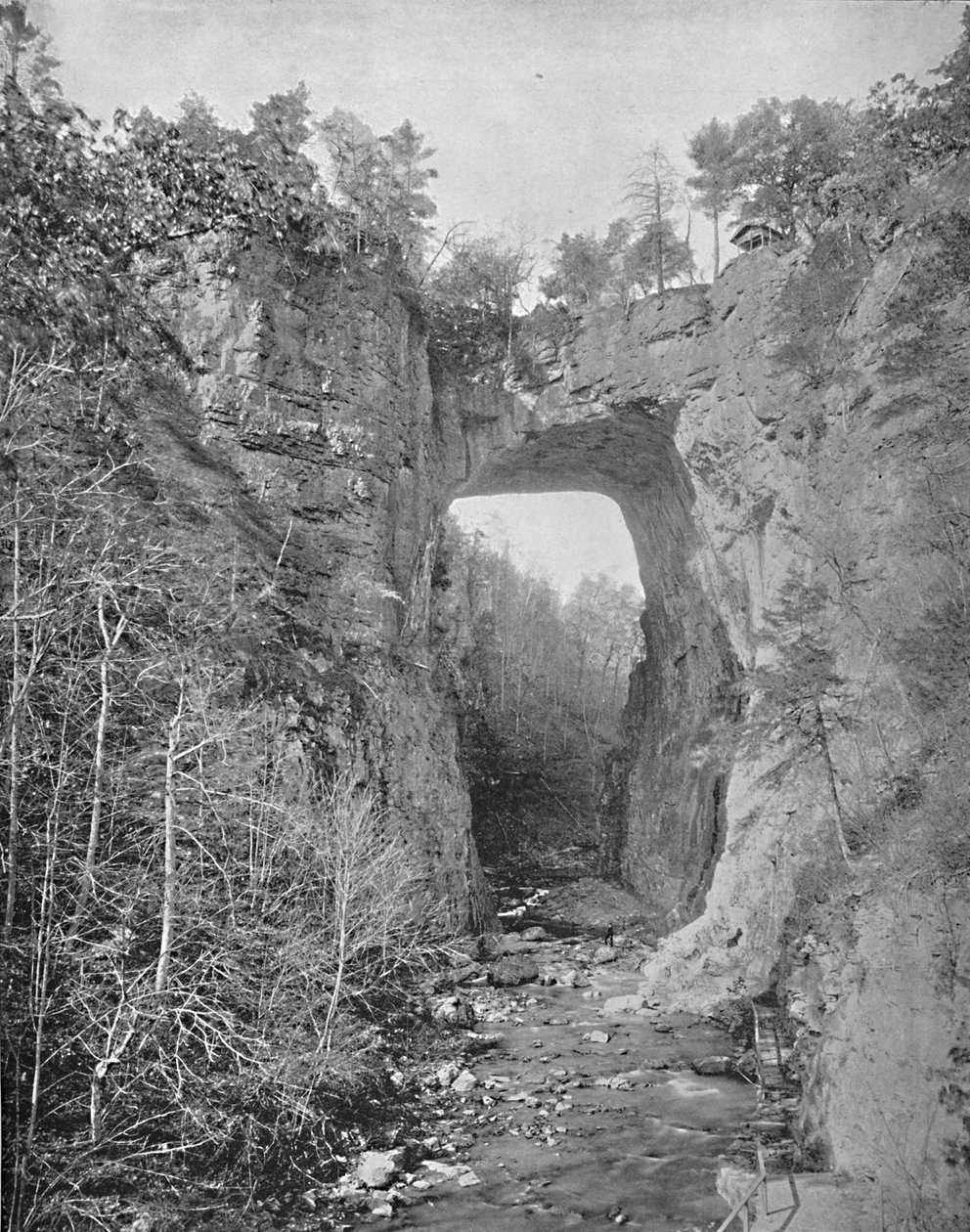 Doğal Köprü, Virginia, c1897. by Unbekannt