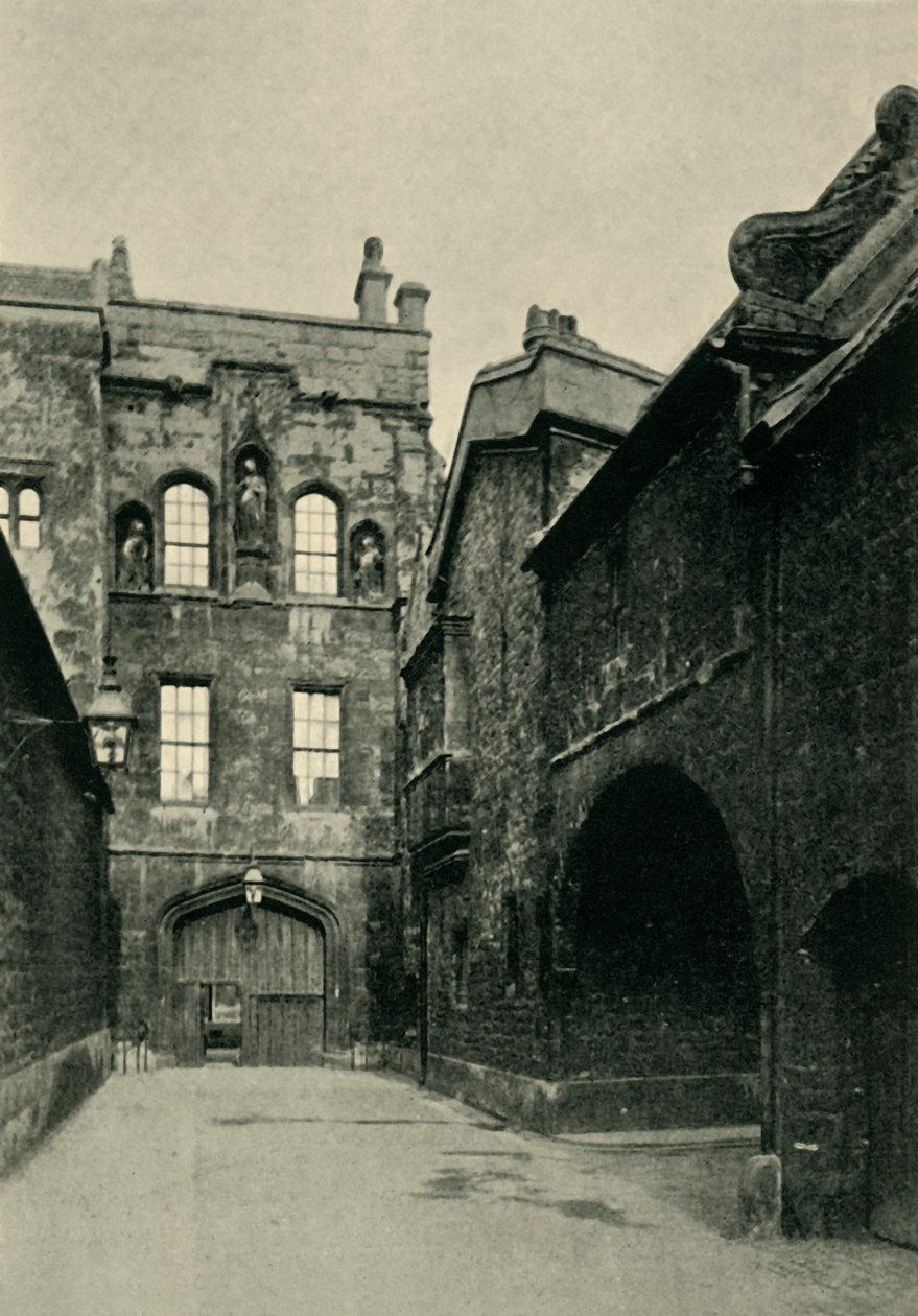 New College Gate and Lane, 1902. by Unbekannt