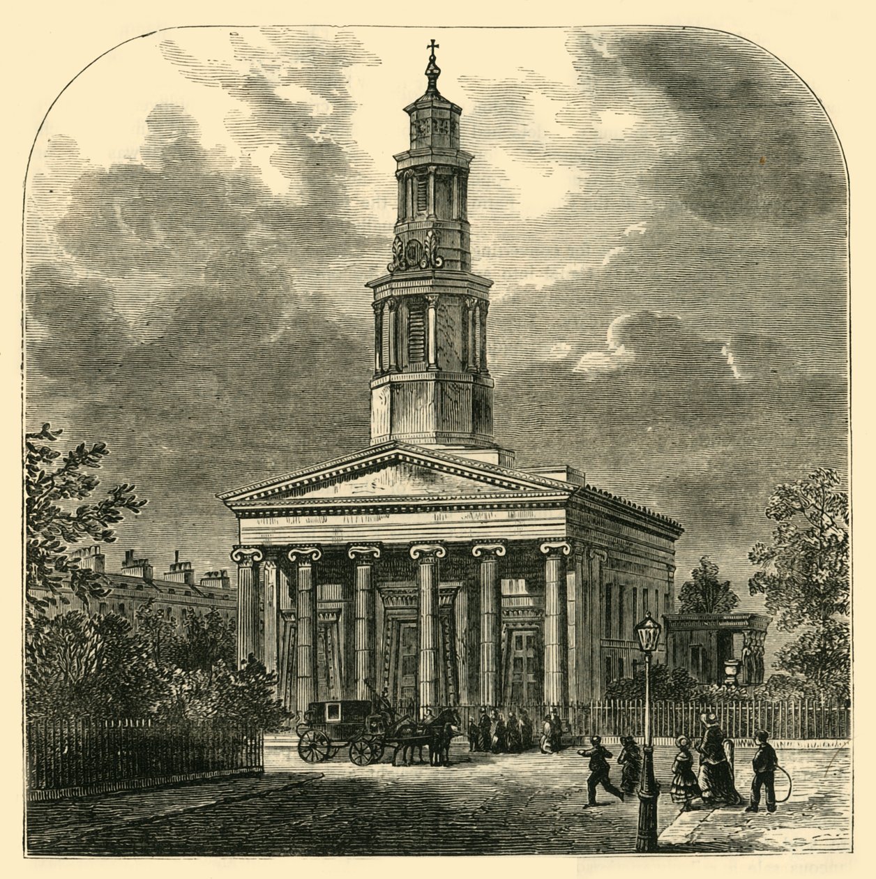 Yeni St. Pancras Kilisesi, c1876. by Unbekannt