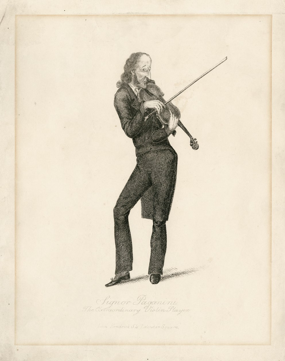 Niccolo Paganini - portre by Unbekannt