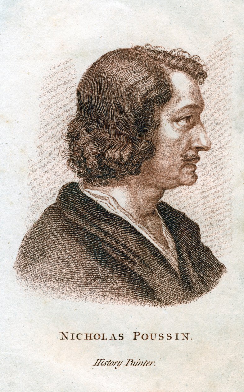 Nicolas Poussin, Fransız klasik ressam, c19. yüzyıl by Unbekannt