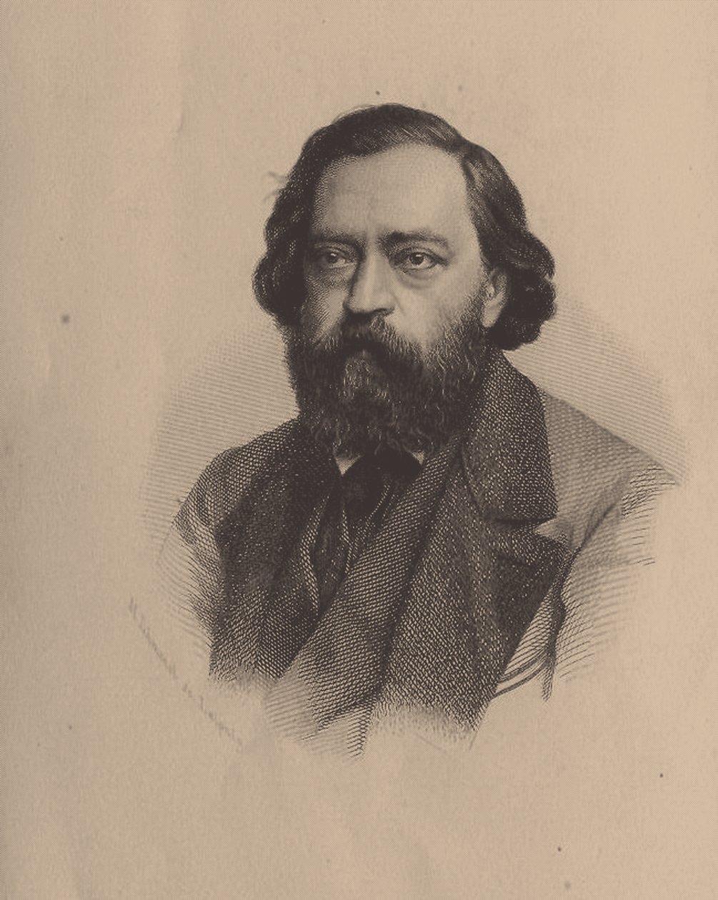 Nikolay Platonoviç Ogarev 1813-1877 by Unbekannt