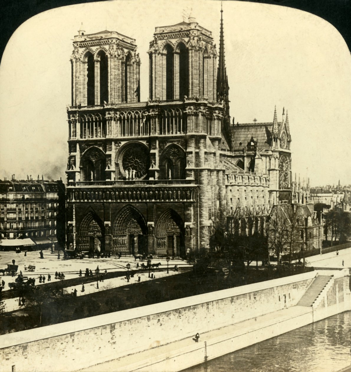 Notre Dame Katedrali, Paris, Fransa, 1901. by Unbekannt