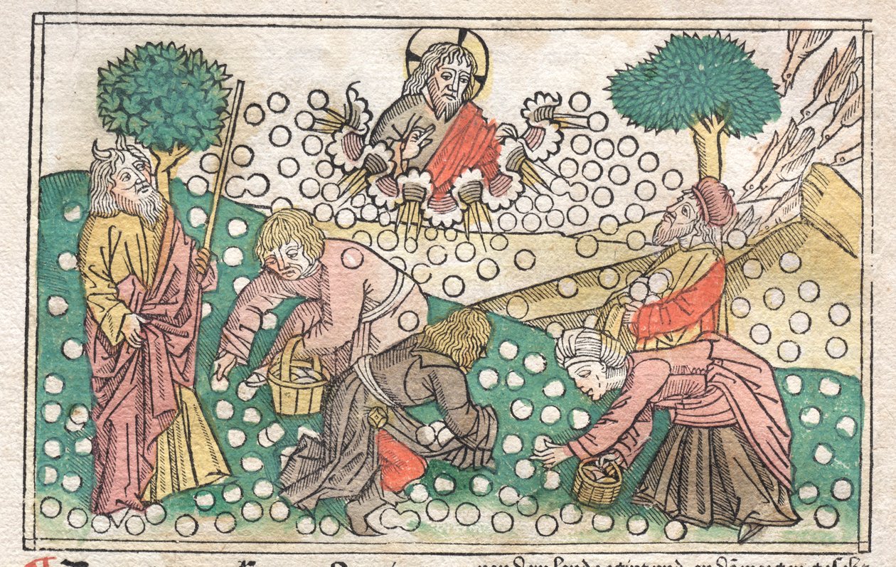 Nürnberg İncili: Cennetten Düşen Manna, 1400