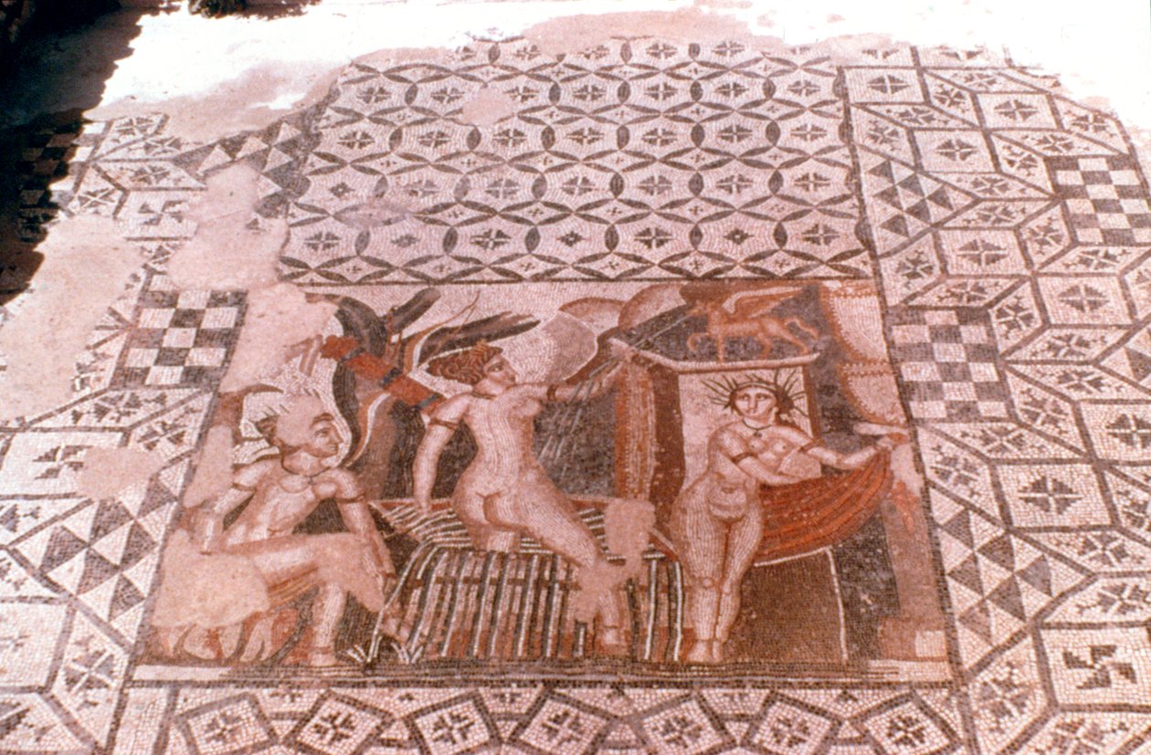 Periler, Roma mozaiği, Volubilis, Fas by Unbekannt