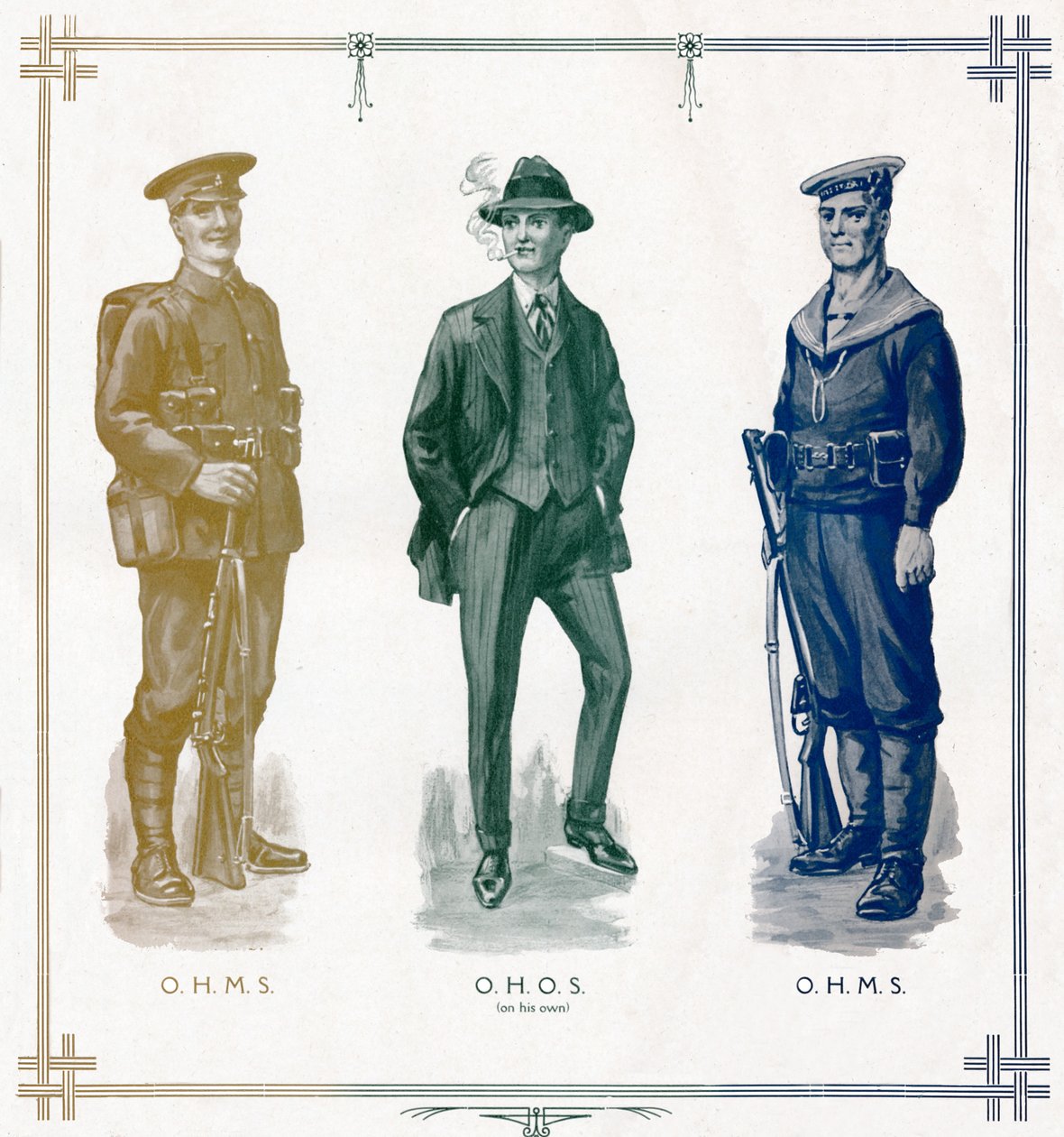 O.H.M.S, O.H.Ö.S. kendi başına, O.H.M.S., 1916 by Unbekannt