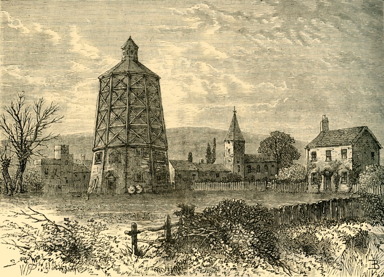 Eski Battersea Değirmeni, yaklaşık 1800, c1878. by Unbekannt