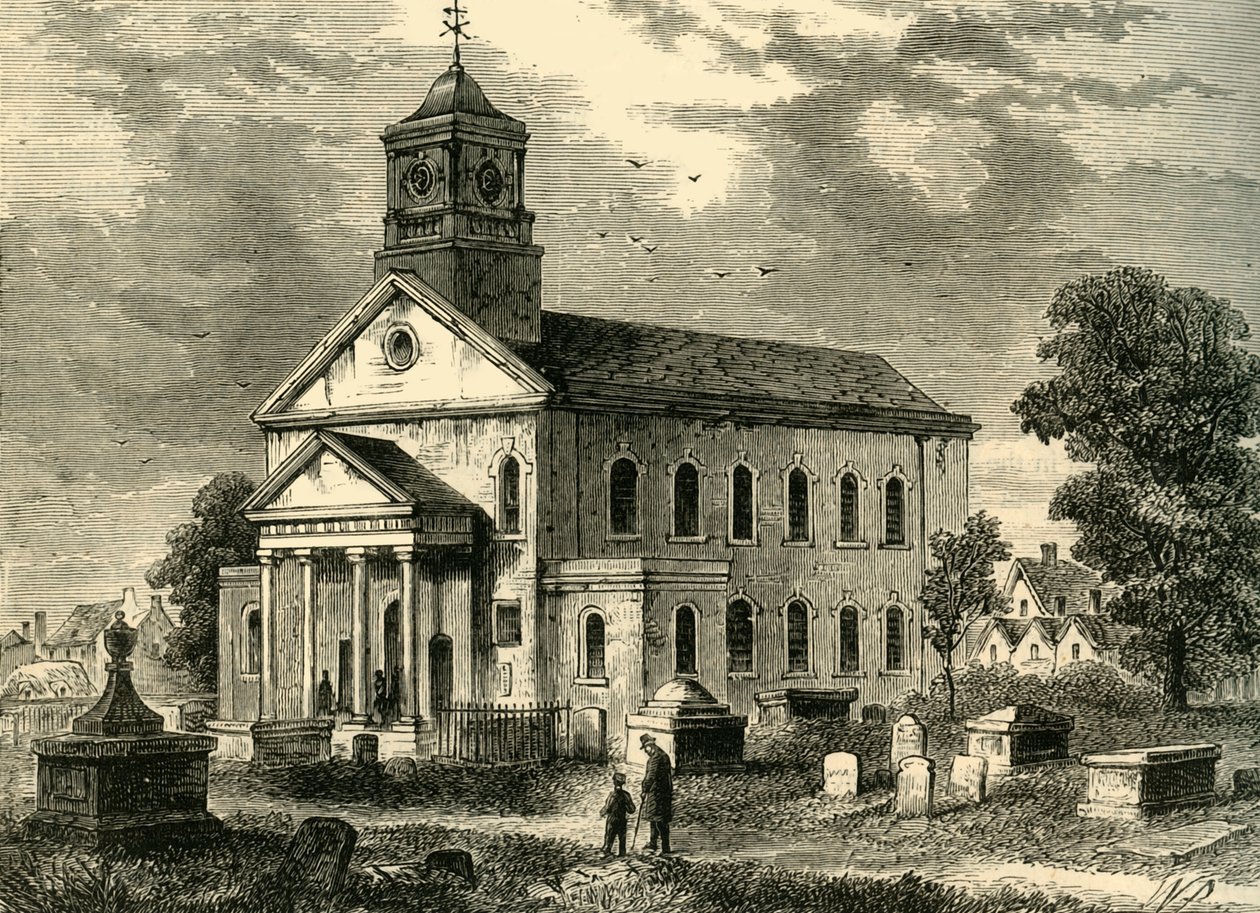 1866 yılında Eski Newington Kilisesi, c1878. by Unbekannt