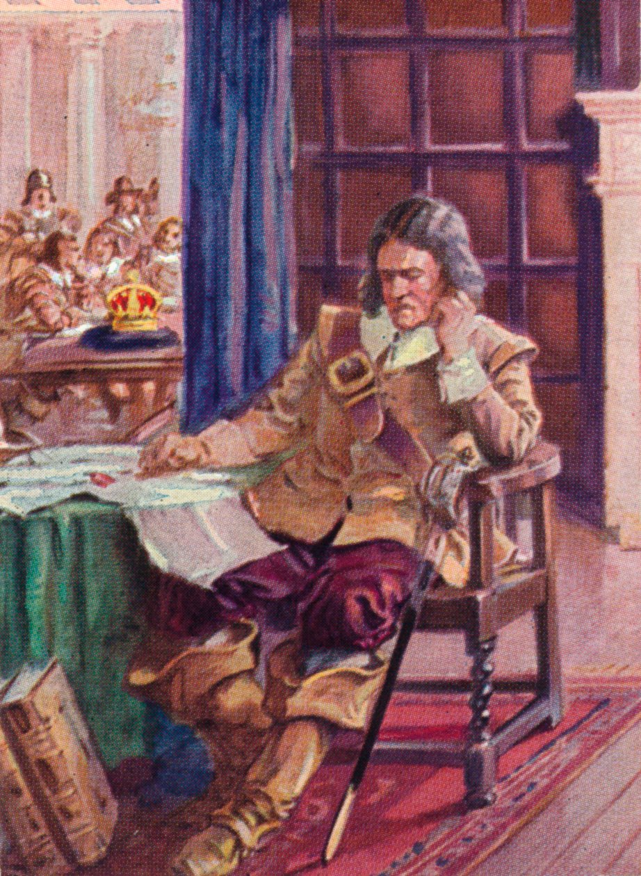 Oliver Cromwell 1599-1658 Tacı reddediyor, 1937 by Unbekannt