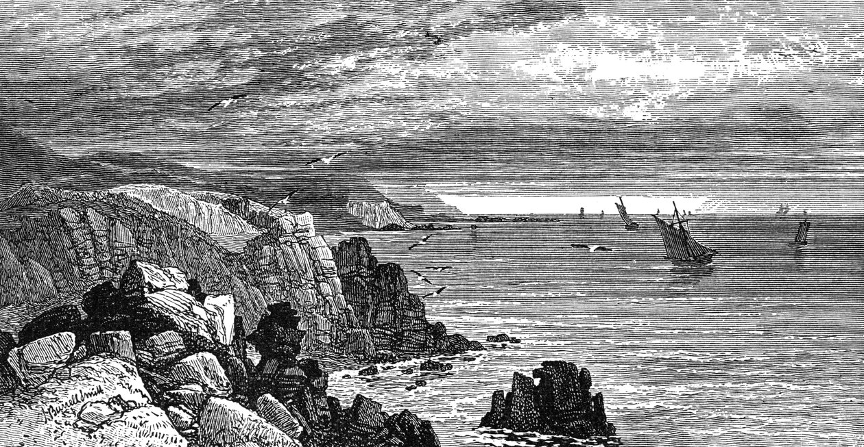 Cornish Sahilinde, 1900 by Unbekannt