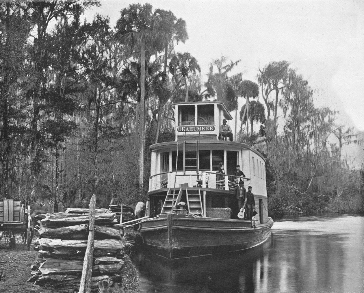 Ocklawaha Nehri üzerinde, Florida, ABD, c1900. by Unbekannt