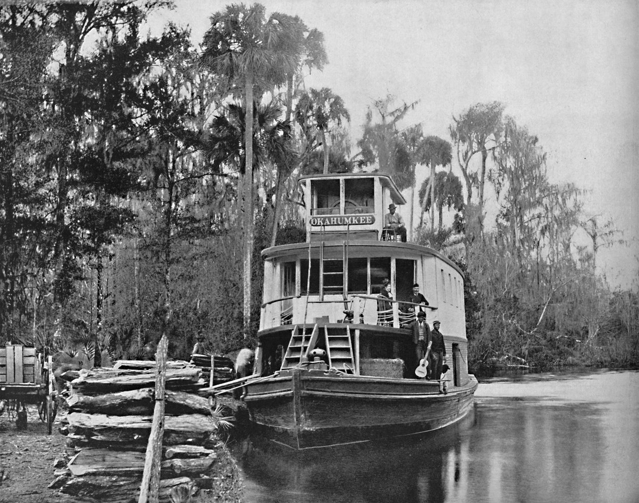 Ocklawaha Nehri üzerinde, Florida, c1897. by Unbekannt