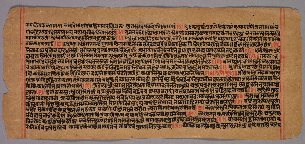 Bir Jaina Elyazmasından Sayfa, 1400