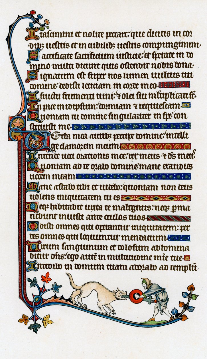 Süslenmiş metin sayfası, 1284-1316 by Unbekannt