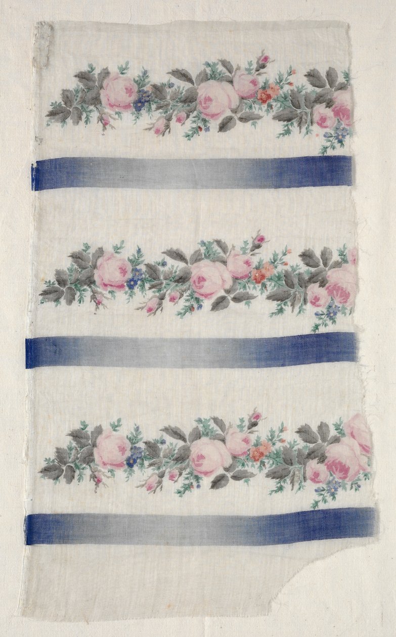 Boyalı Organdy Strip, 1800