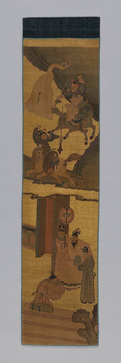 Panel Döşeme Kumaşı, Çin, Qing hanedanı 1644-1911, 18001900. by Unbekannt