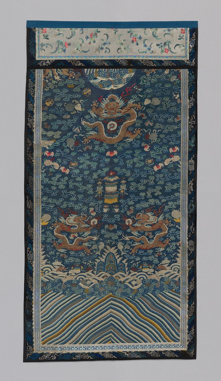 Panel Döşeme Kumaşı, Çin, Qing hanedanı 1644-1911, 18751900. by Unbekannt