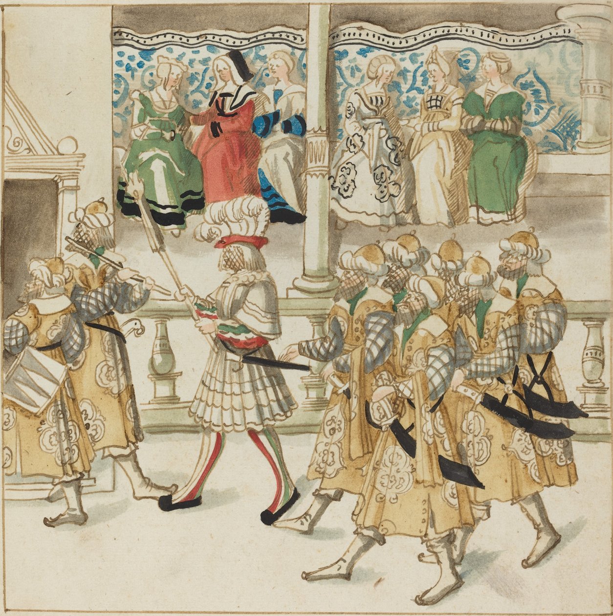 Doğu Kostümlü Geçit Şövalyeleri, c. 1515. by Unbekannt