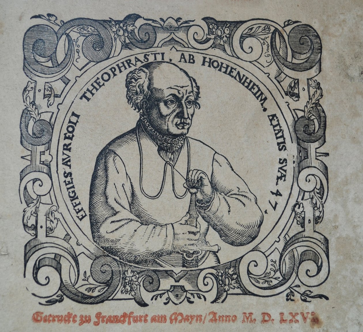 Philippus Theophrastus Aureolus Bombastus von Hohenheim Paracelsus, 1566. by Unbekannt