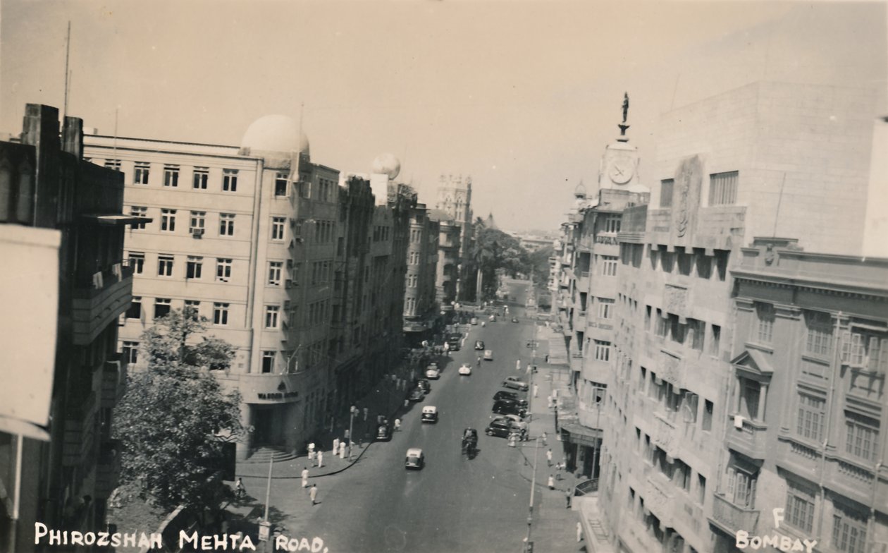 Phirozshah Mehta Yolu, Bombay. by Unbekannt