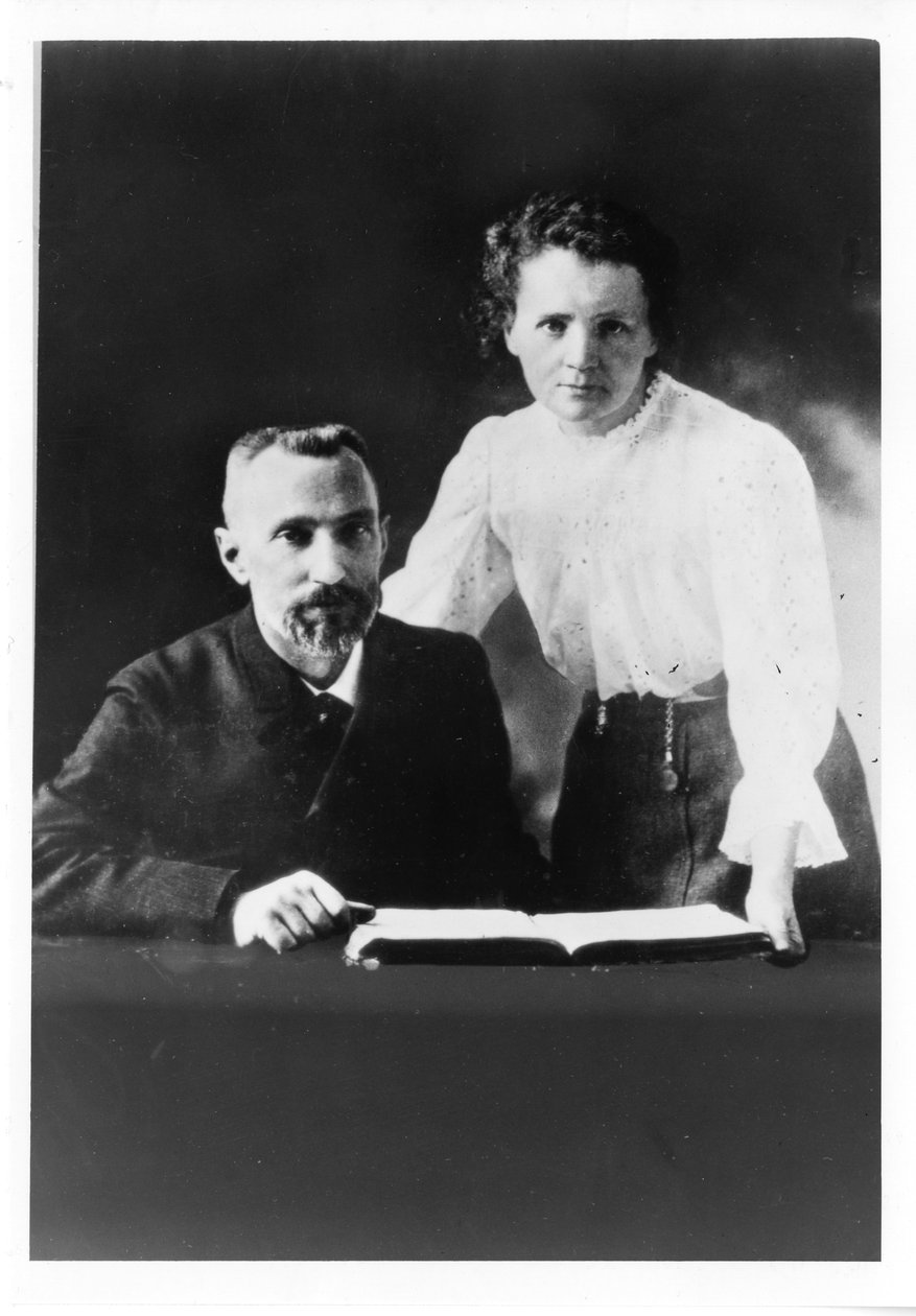 Pierre Curie 1859-1906 ve Marie Sklodowska Curie 1867-1934 by Unbekannt