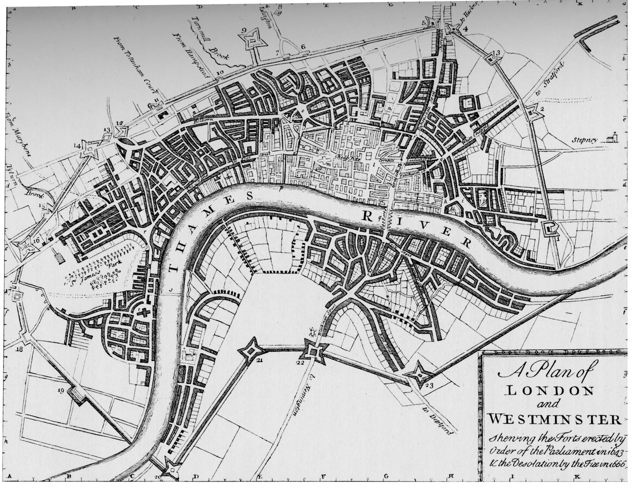 Londra ve Westminster Planı, 1749 1903 by Unbekannt