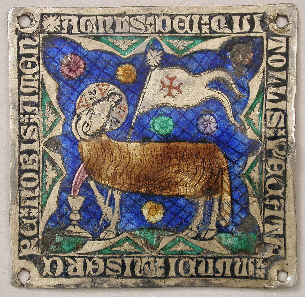 Agnus Dei ile plaket, Katalan, 14. yüzyıl. by Unbekannt