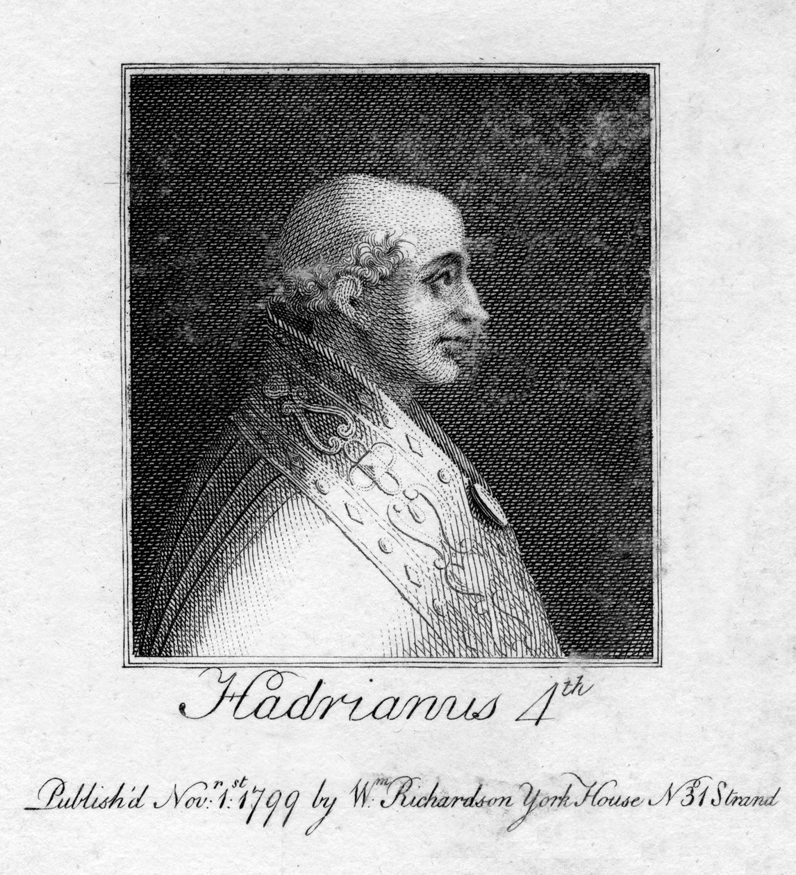 Papa IV. Adrian, 1799 by Unbekannt