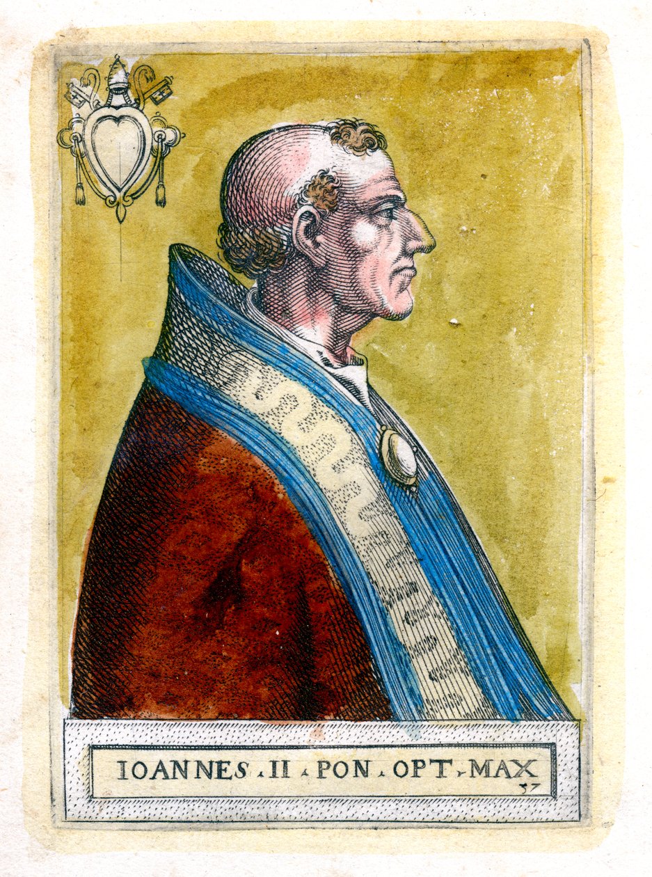 Papa II. John d535, c19. yüzyıl by Unbekannt