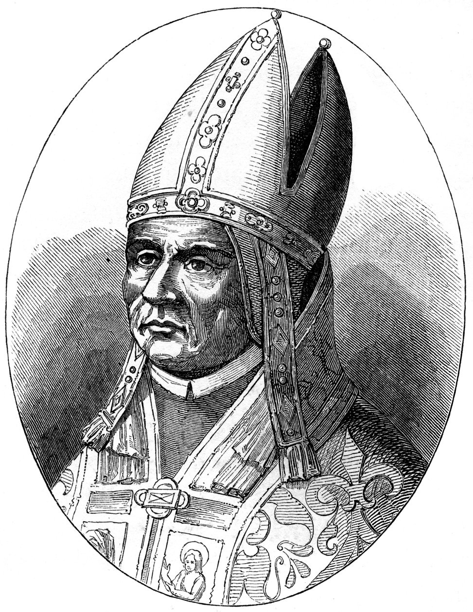 Papa Sylvester I d335, 1849 by Unbekannt