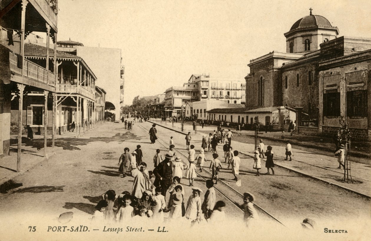 Port-Said. - Lesseps Caddesi. - LL., c1918-c1939. by Unbekannt