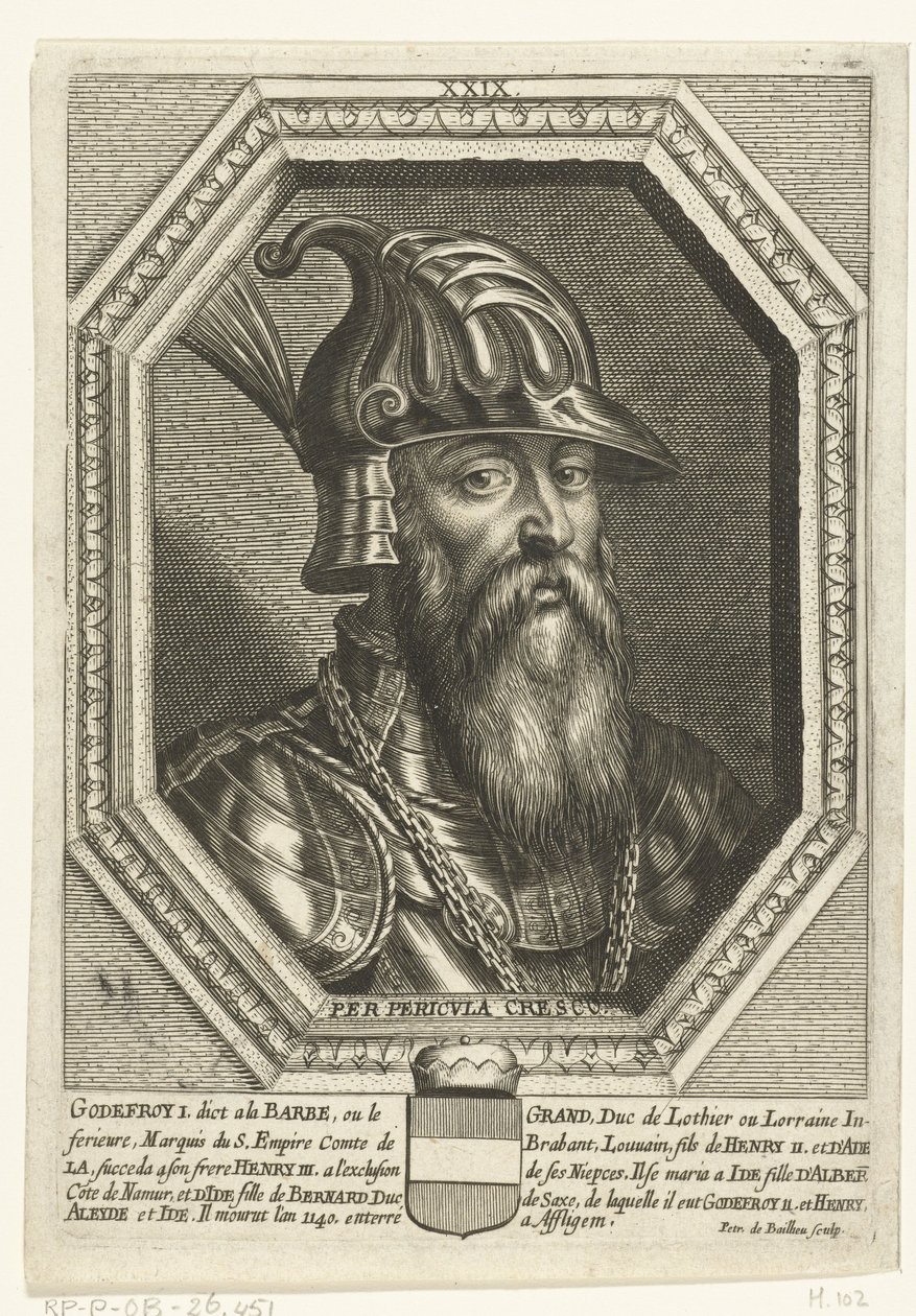 Leuven Dükü Godfrey I portresi by Unbekannt