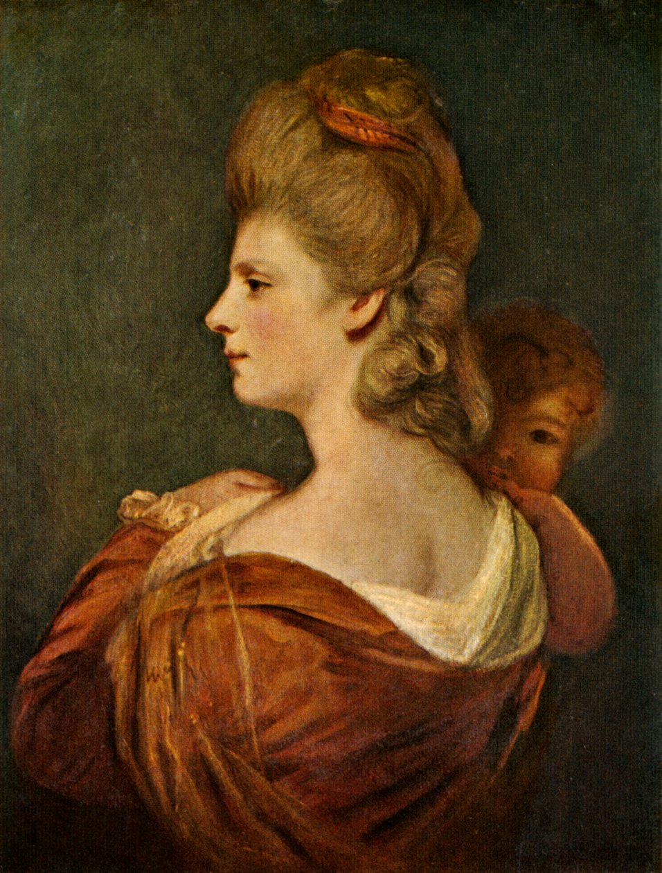 Bayan ve Çocuğun Portresi, c1780, c1912 by Unbekannt