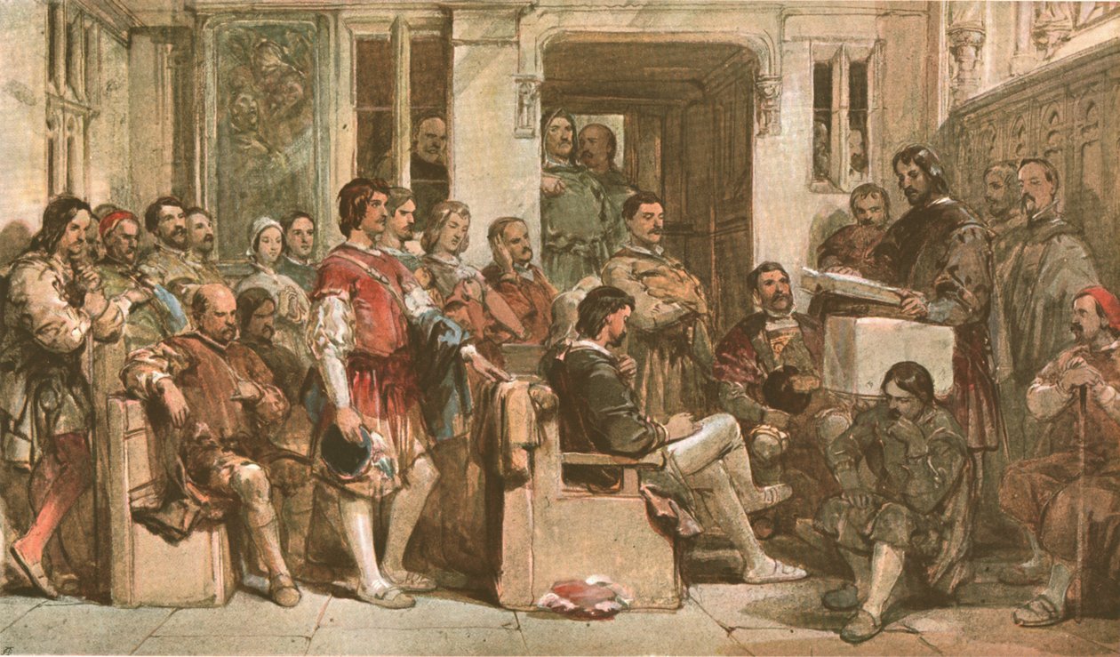 Baronlar Salonunda Dualar, c1900. by Unbekannt