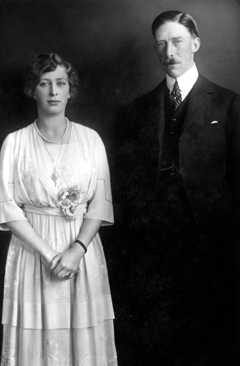 Prenses Mary 1897-1965 ve Vikont Lascelles 1882-1947, c1920
