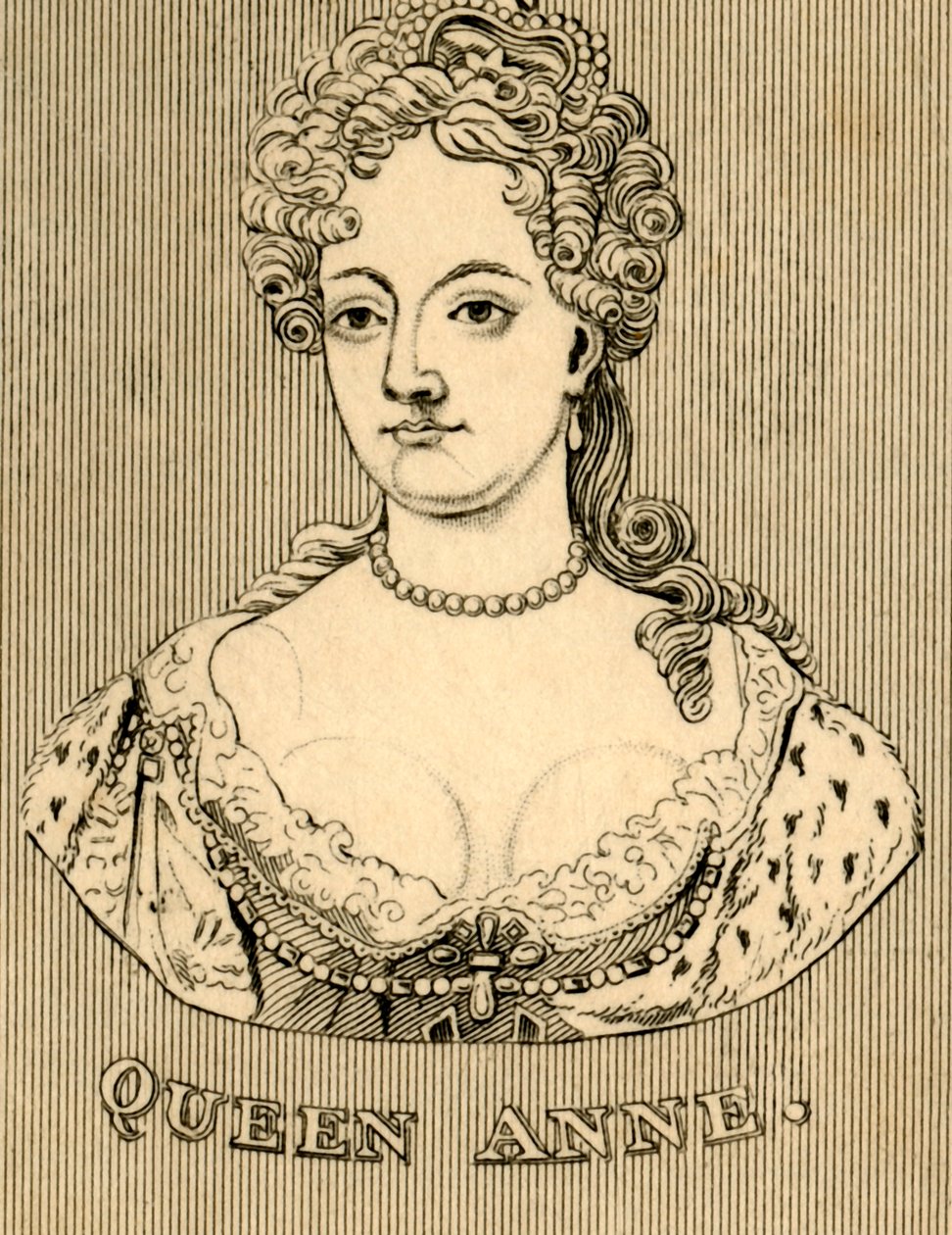 Kraliçe Anne, 1665-1714, 1830. by Unbekannt