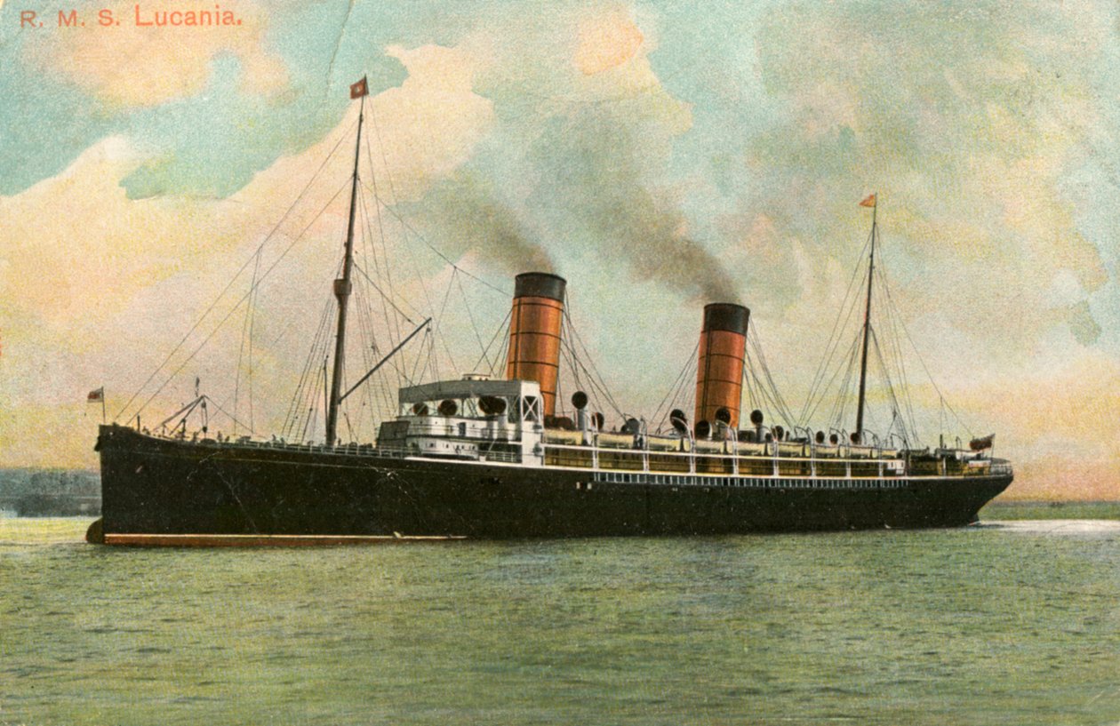 RMS Lucania, c1905 by Unbekannt
