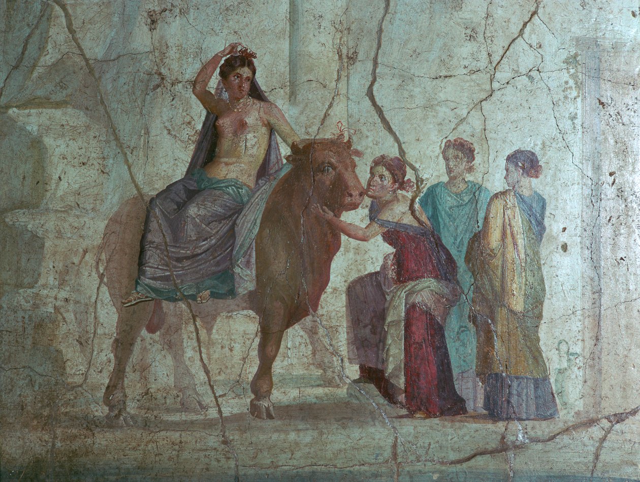 Europa ve boğa Roma fresk by Unbekannt