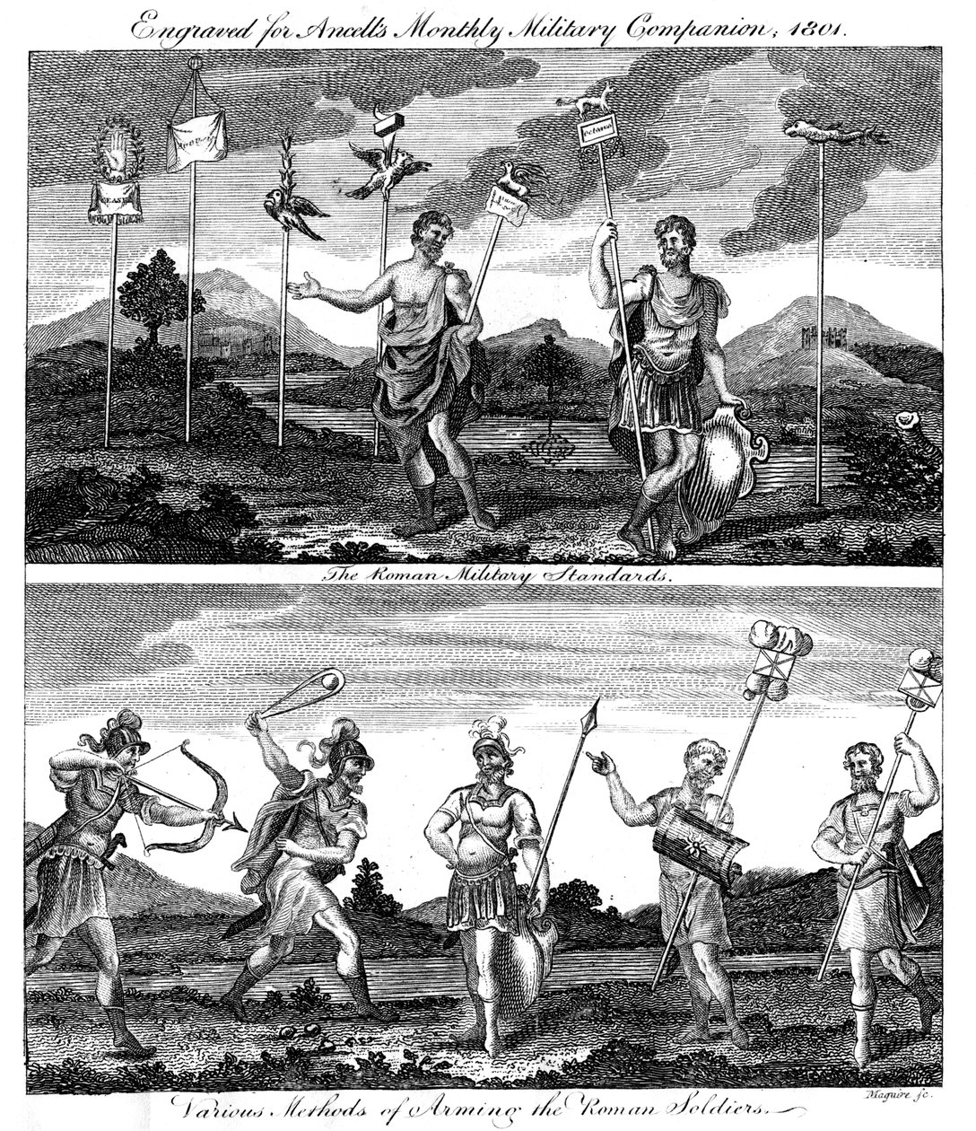 Romalı askerler, 1801 by Unbekannt
