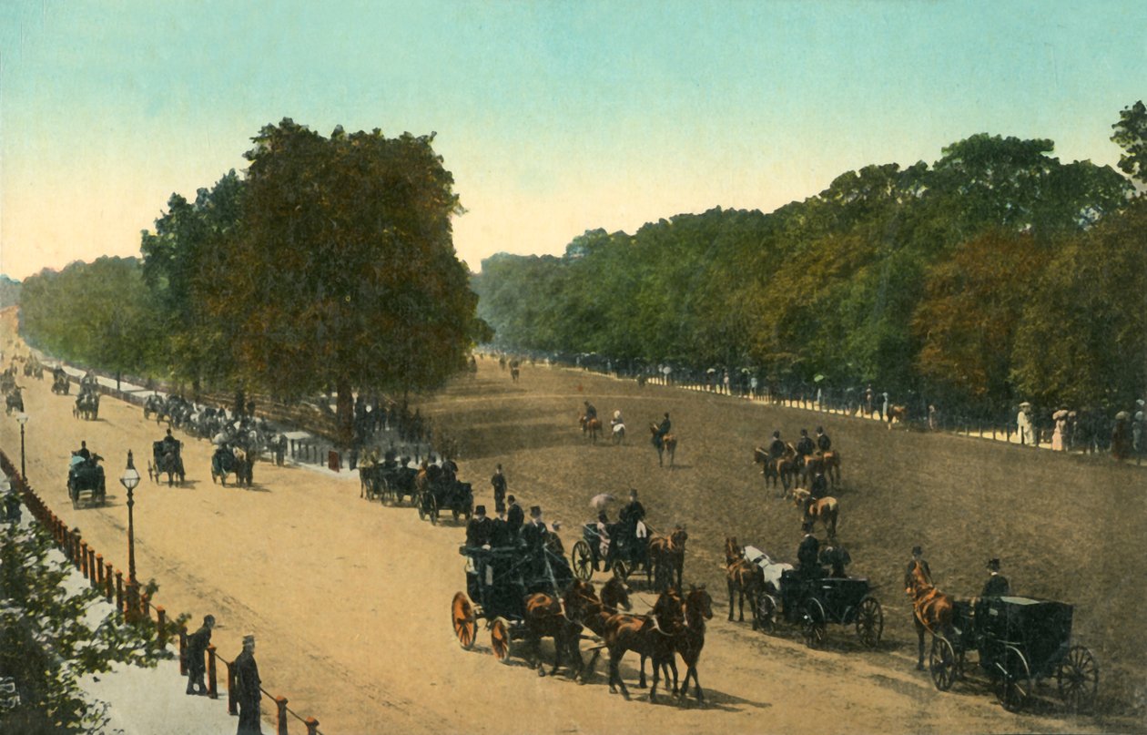 Rotten Row, Hyde Park, Londra, c1910. by Unbekannt