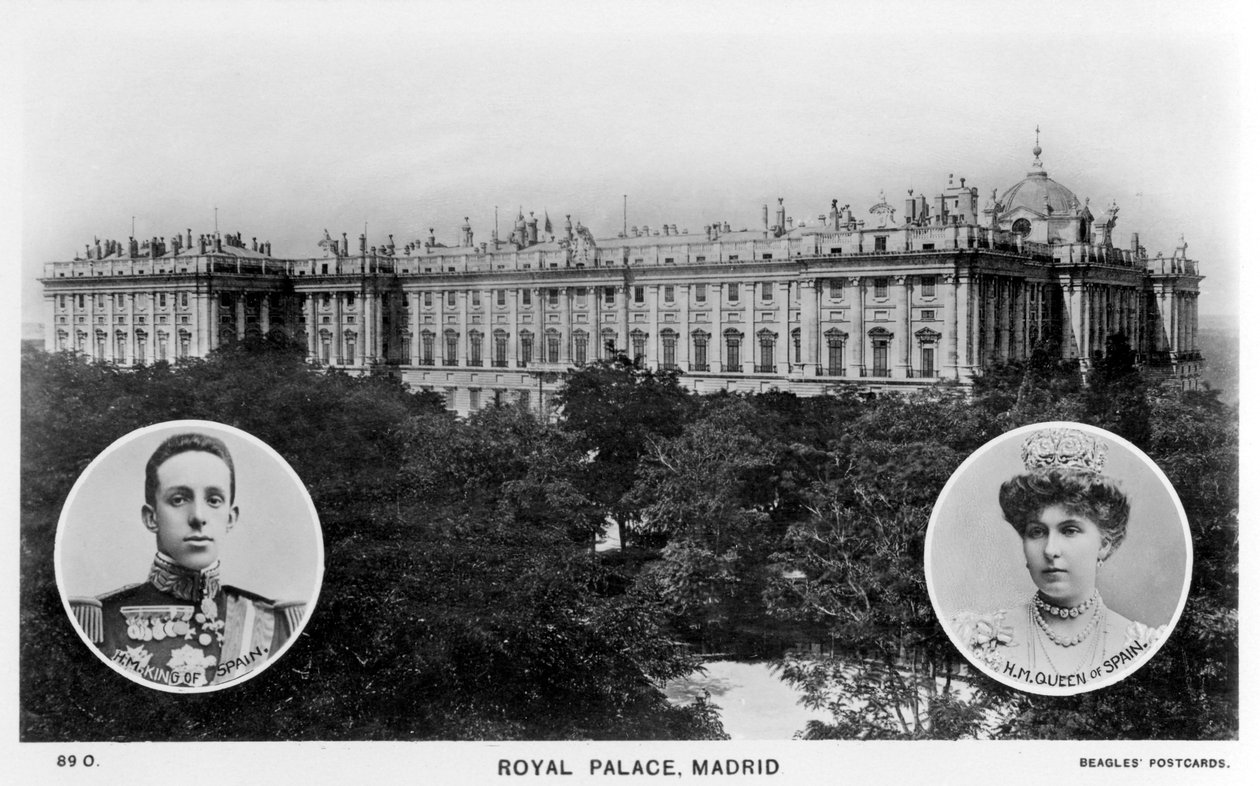 Kraliyet Sarayı, Madrid, İspanya, 20. yüzyılın başlarında by Unbekannt