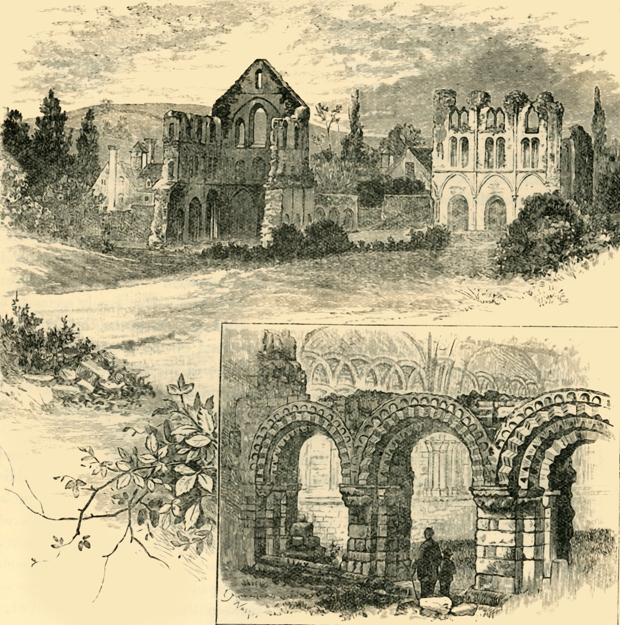 Wenlock Manastırı Harabeleri, 1898. by Unbekannt