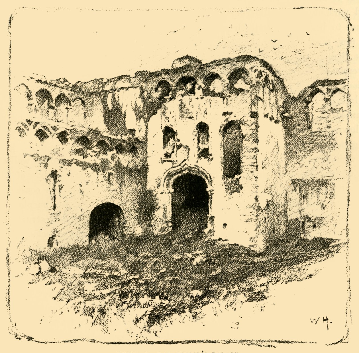 Piskoposluk Sarayı Harabeleri, 1898. by Unbekannt