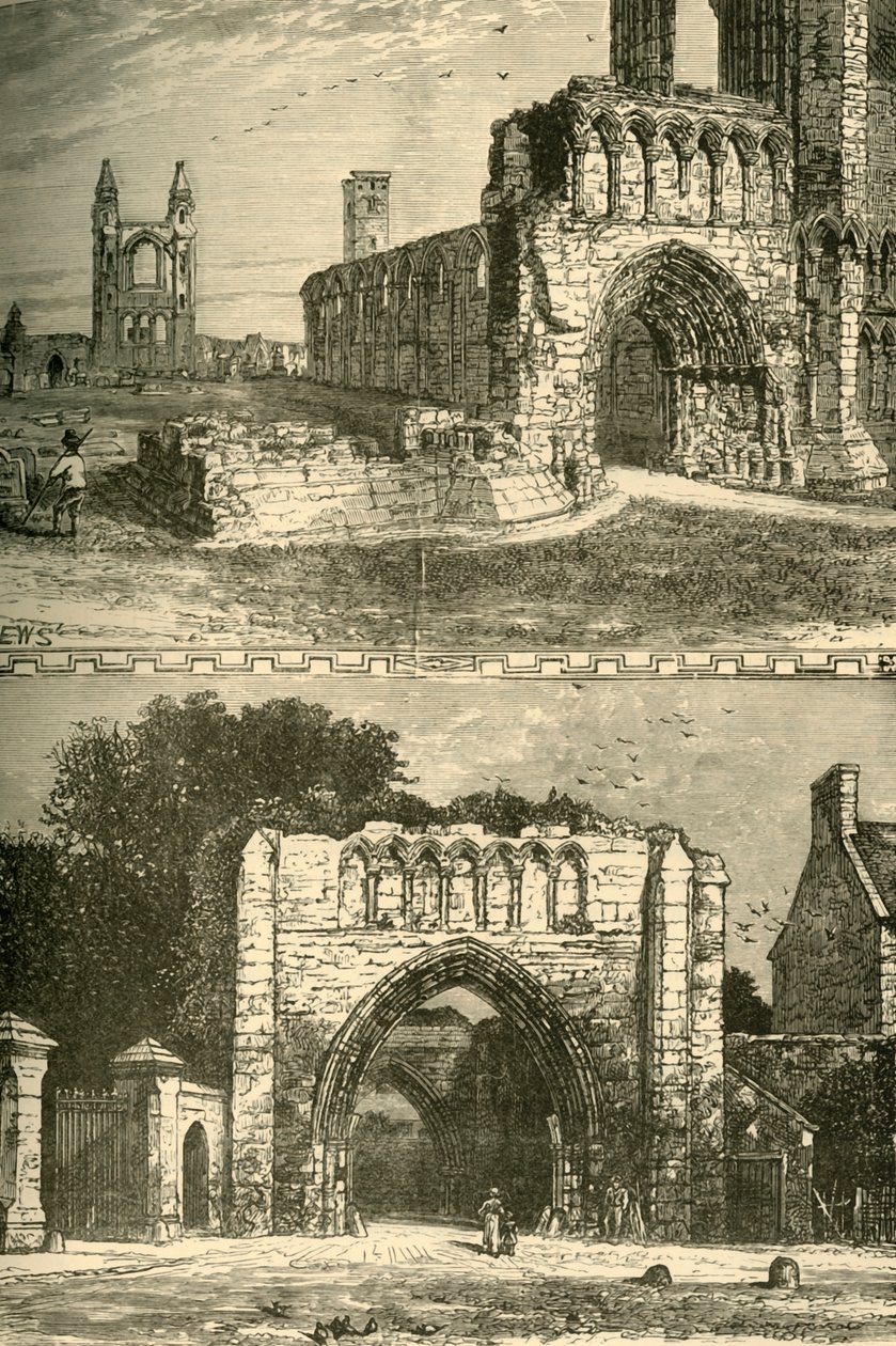 Katedral kalıntıları. Pensler, 1898. by Unbekannt
