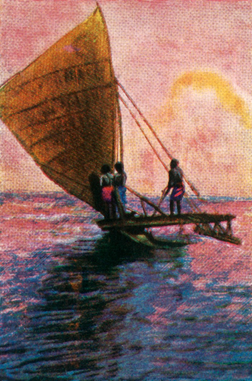 Yelkenli tekne, Fiji, c1928. by Unbekannt