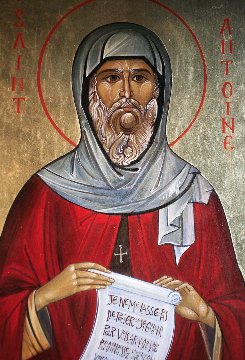 Aziz Anthony. Saint-Antoine-le-Grand Ortodoks kilisesi Saint-Laurent-en-Royans Fransa by Unbekannt