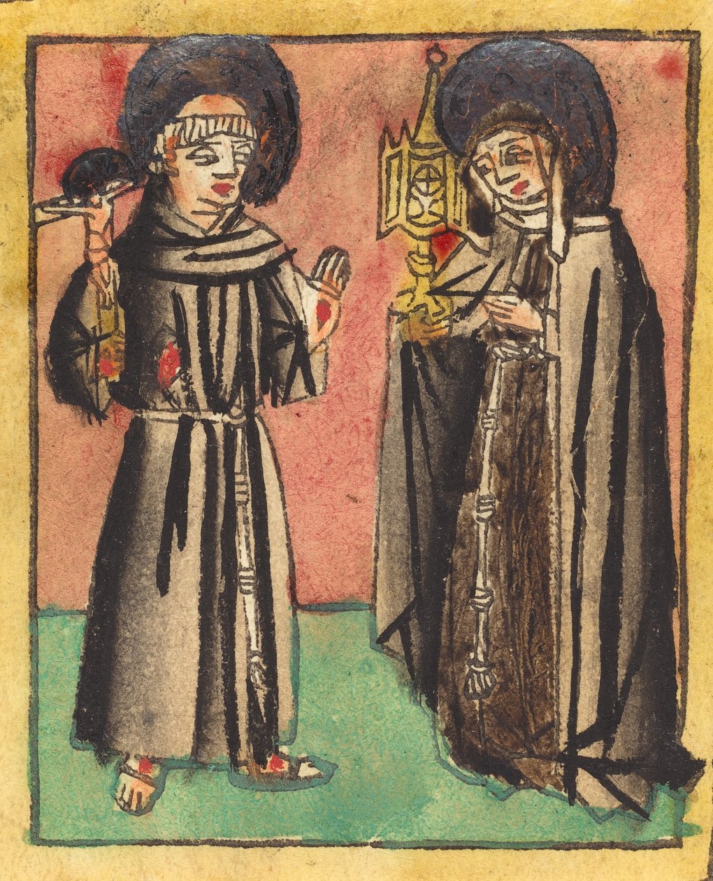 Aziz Francis ve Aziz Clara, 14501470. by Unbekannt